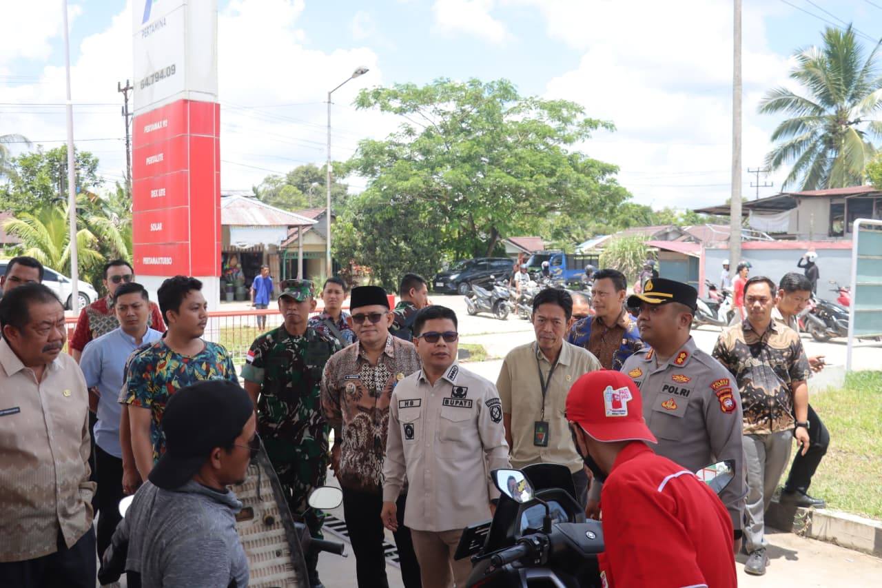 Bupati Satono Pantau Langsung Stok BBM di SPBU, Pastikan Aman Jelang Idulfitri